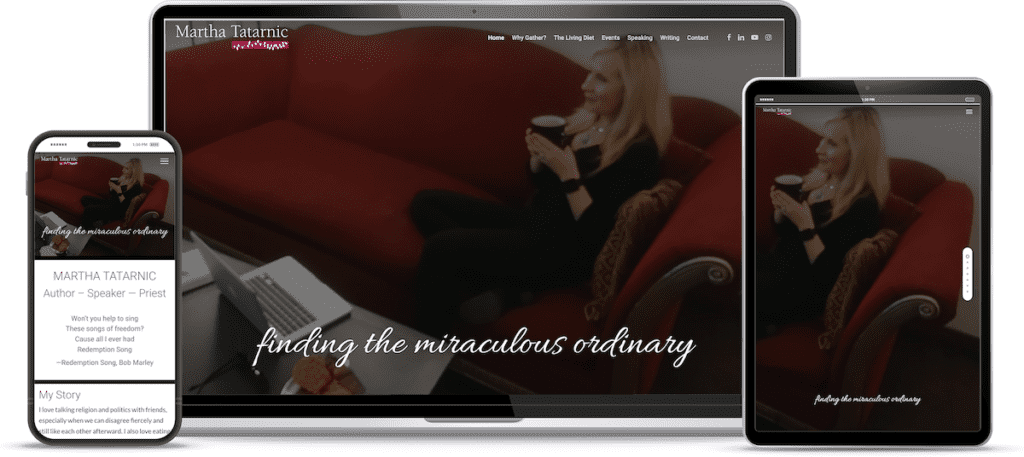 website design for author