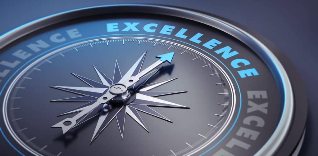 Business compass illustrating value proposition and strategic direction.