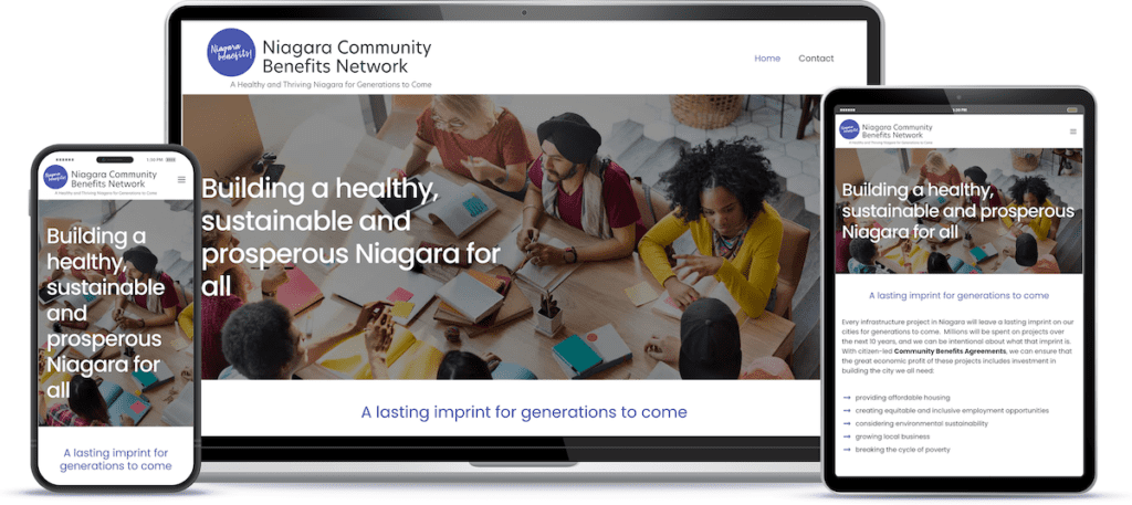 website design for community not for profit organization